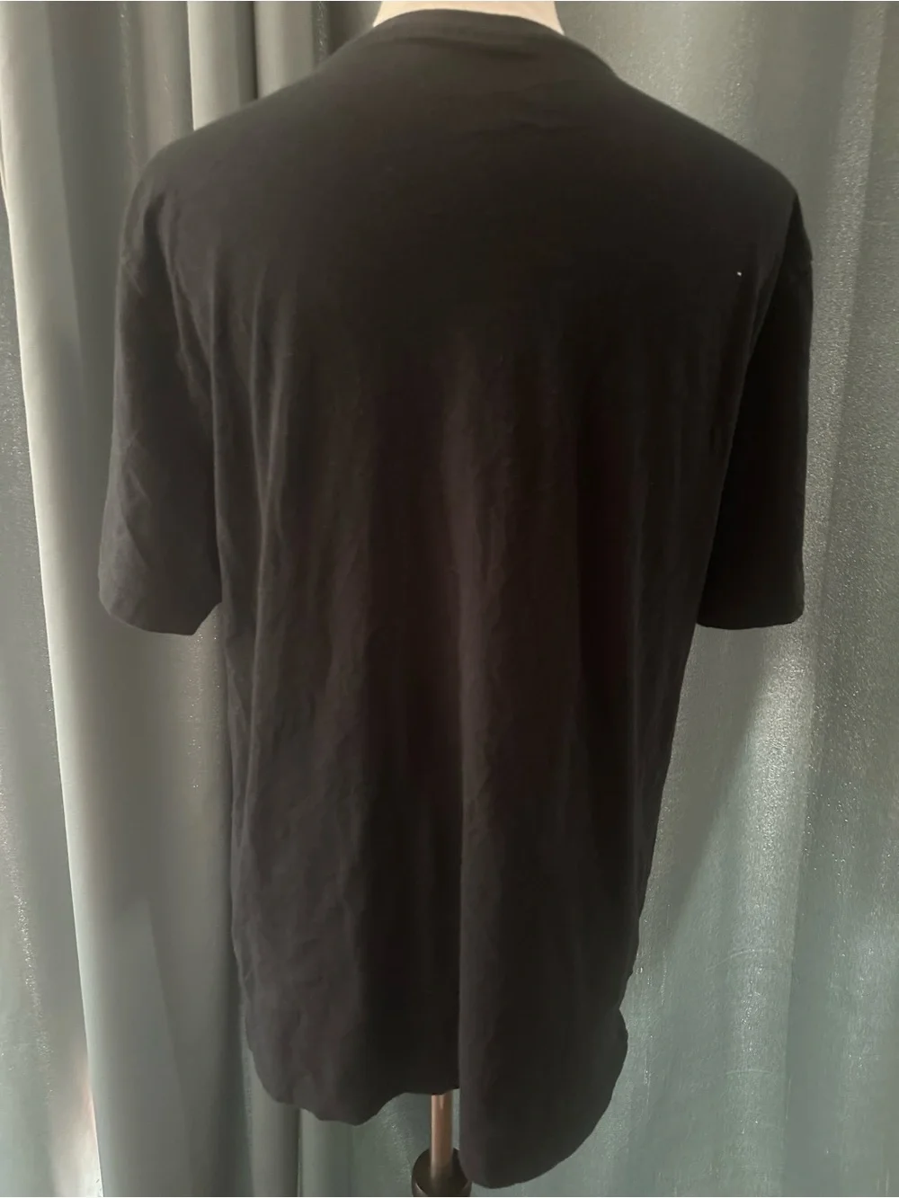 True Religion Buddha Graphic T-Shirt Black Short Sleeve Men's Large Cotton